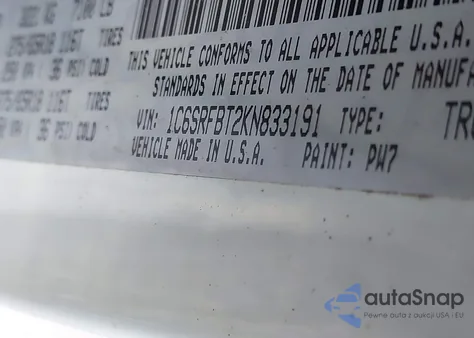 2019 Ram 1500 Big Horn/Lone Star 4X4 6'4 Box z USA, uszkodzony, nr VIN 1C6SRFBT2KN833191